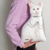 Подушка-антистресс Кот Наташи Белый Честный-2