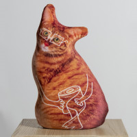 Подушка-антистресс Кот Наташи Рыжий запасливый