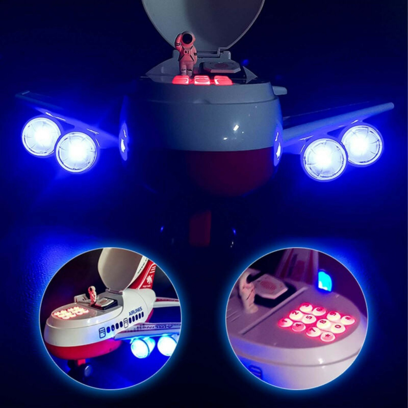 Электронная копилка-сейф с кодовым замком Самолет