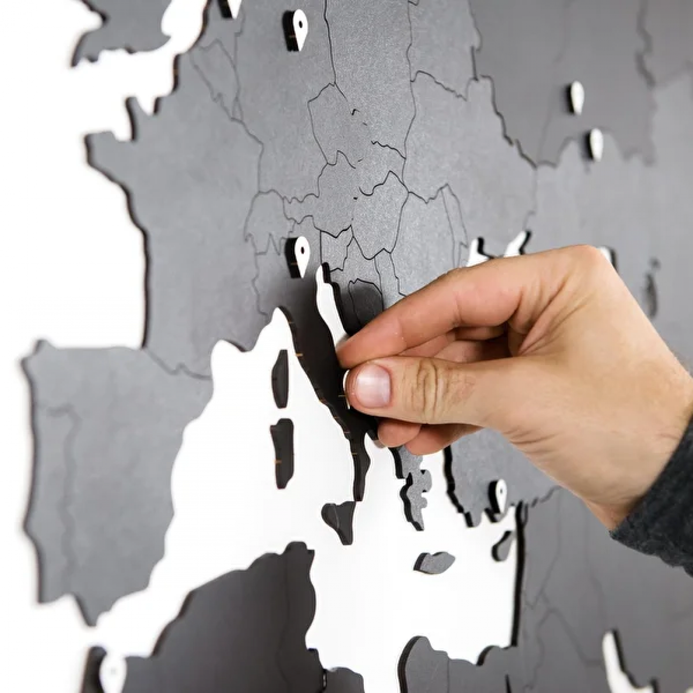 Деревянная карта мира Wall Decoration Black 90 х 54 см. Деревянная карта мира Wall Decoration Black 90 х 54 см.