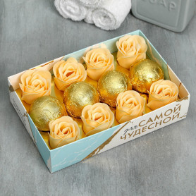 Подарочный набор С днем 8 марта мыло и бомбочки для ванной-2