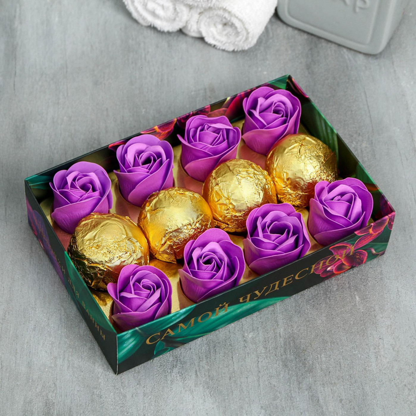 Подарочный набор В этот весенний день мыло и бомбочки для ванной