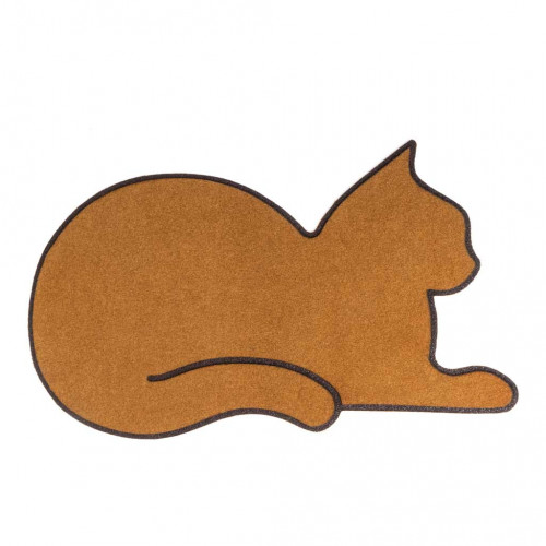 Коврик придверный Cat коричневый от Magicmag.net