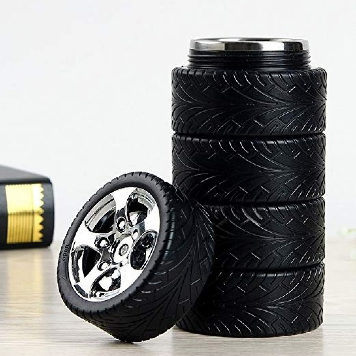 Термокружка Покрышки металлик