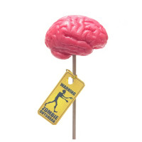 Леденец на палочке со вкусом брусники и мяты Мозги WARNING Zombie Outbreak