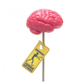 Леденец на палочке со вкусом брусники и мяты Мозги WARNING Zombie Outbreak