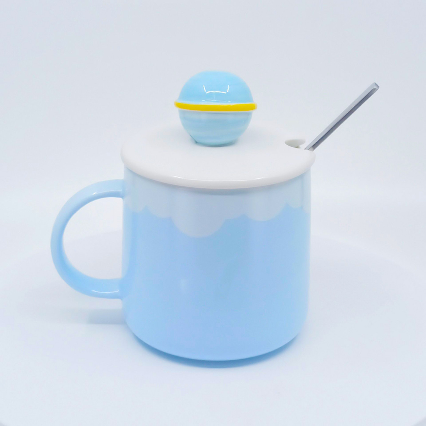 Кружка с крышкой и ложкой Travel in space