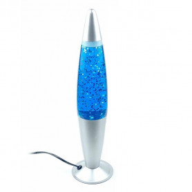 Глиттерная Лава Лампа Звездочки синий-2
