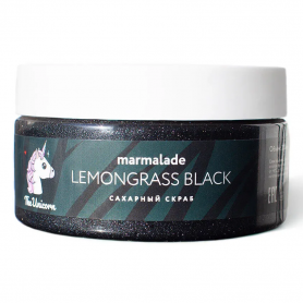 Сахарный скраб для тела Marmalade Lemongrass Black черный