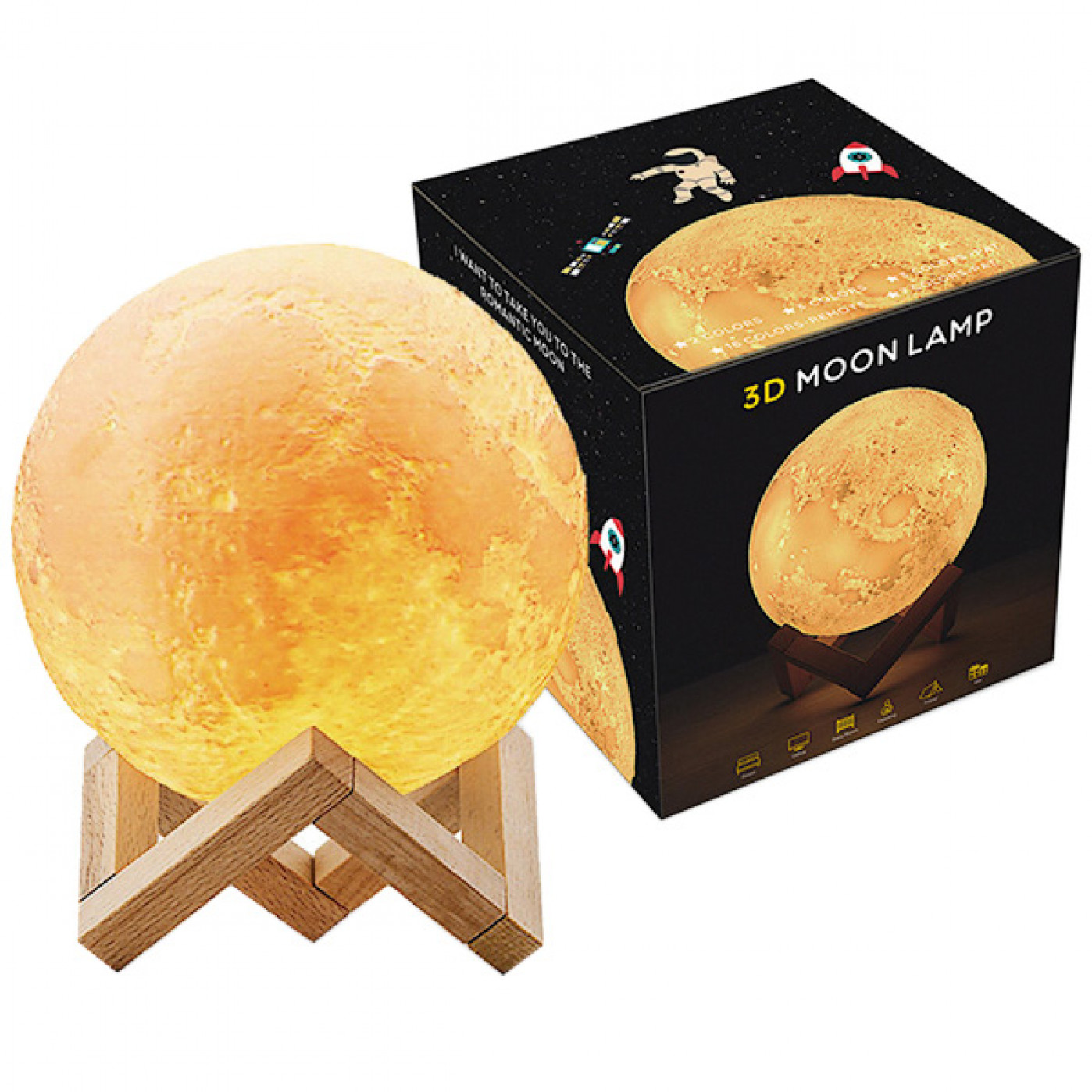 Ночник 3d Moon Lamp