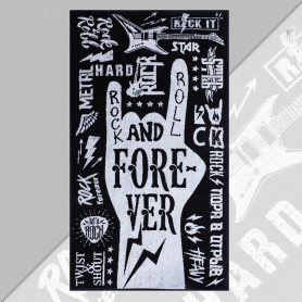 Полотенце махровое Rock-n-Roll 70 х 130 см хлопок