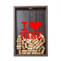 Копилка для пробок I Love Wine Венге Копилка для пробок I Love Wine Венге