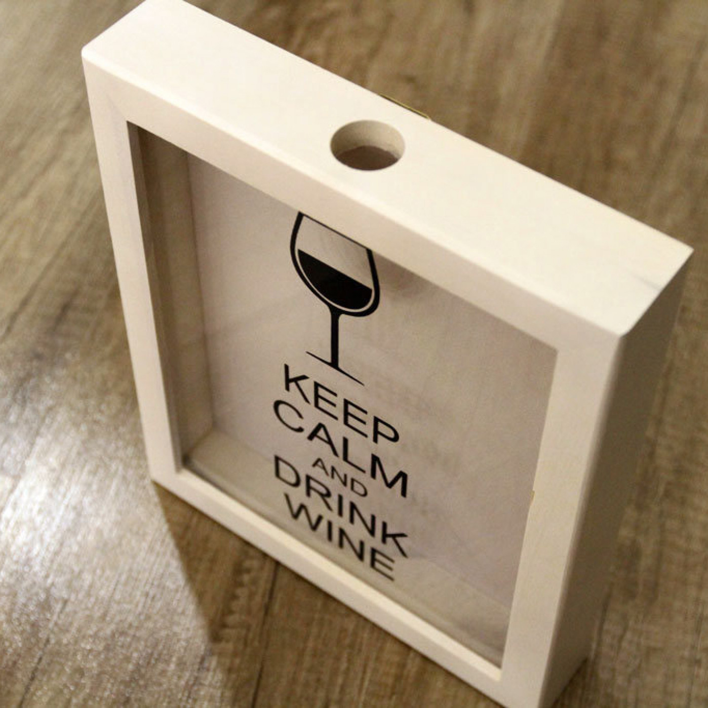 Копилка для пробок KEEP CALM and drink wine Дуб Копилка для пробок KEEP CALM and drink wine Дуб