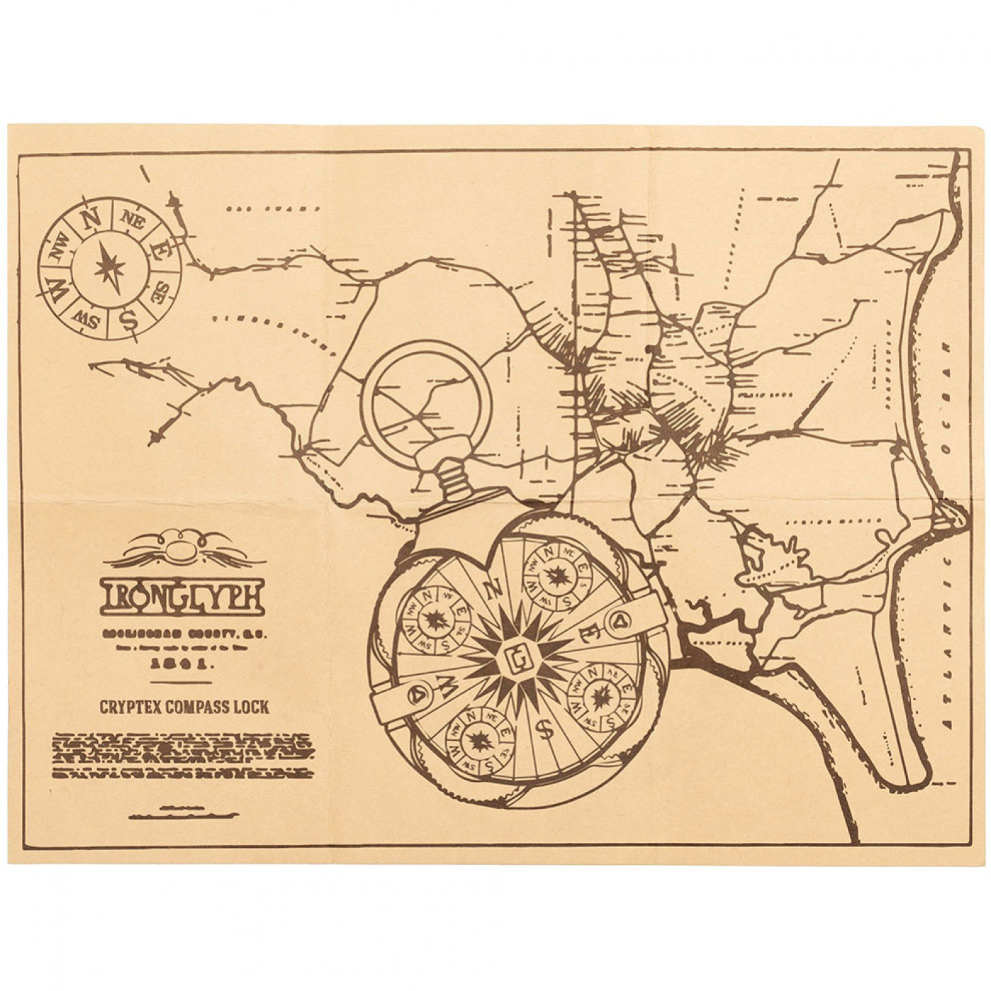 Флешка Криптекс Compass Lock 32 Гб
