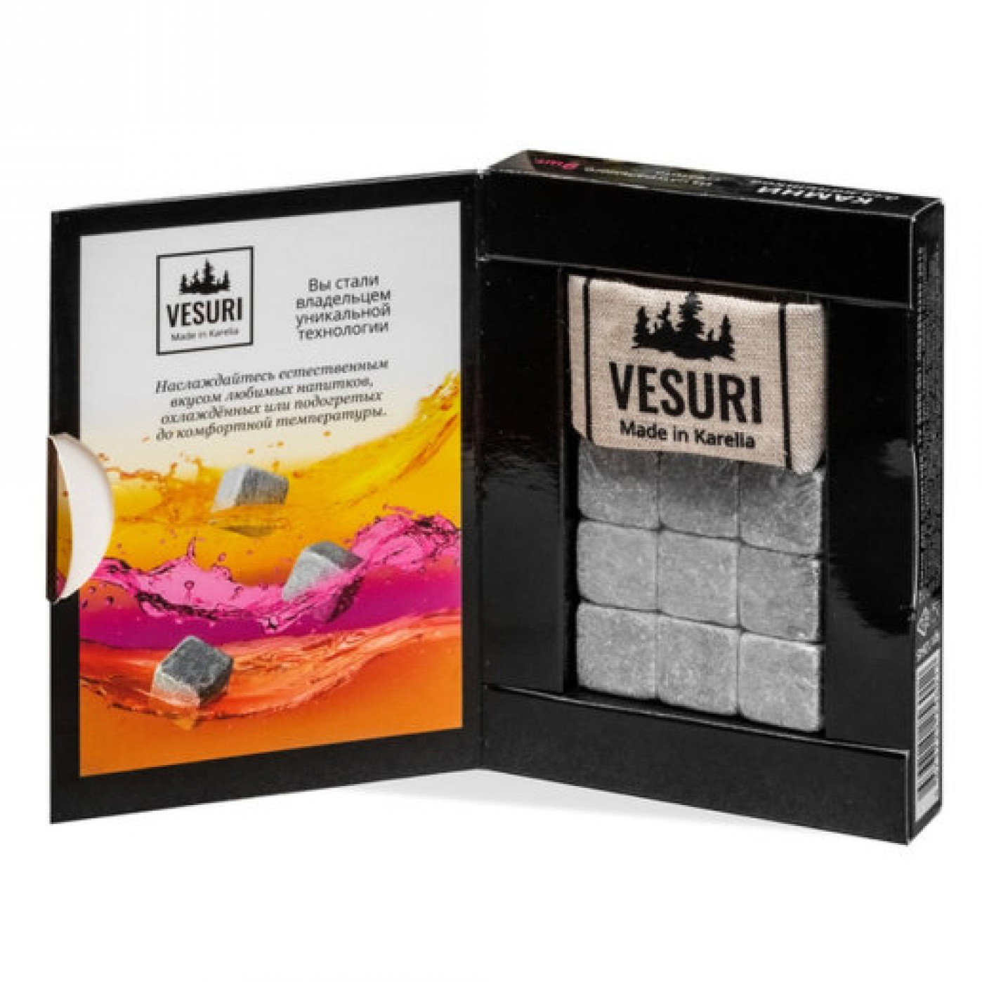 Охлаждающие камни для напитков из натурального стеатита 