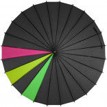 Механический зонт-трость Спектр черный неон