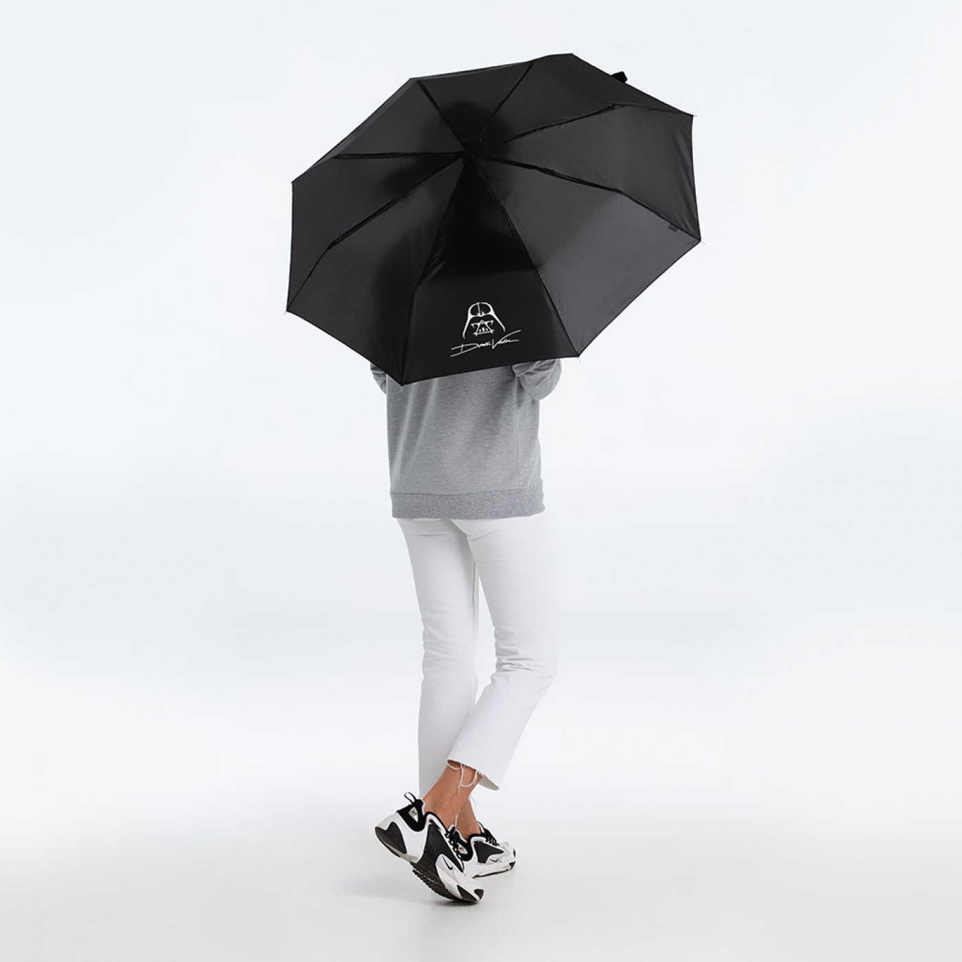 Складной зонт-автомат Darth Vader черный