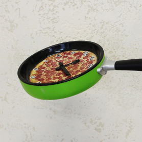 Настенные часы Сковорода с пиццей-2