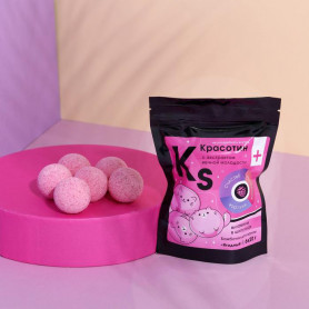 Бомбочки для ванны Красотин с экстрактом молодости ягодный аромат