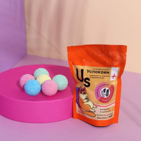 Бомбочки для ванны Успокоин от внешних раздражителей ванильный аромат