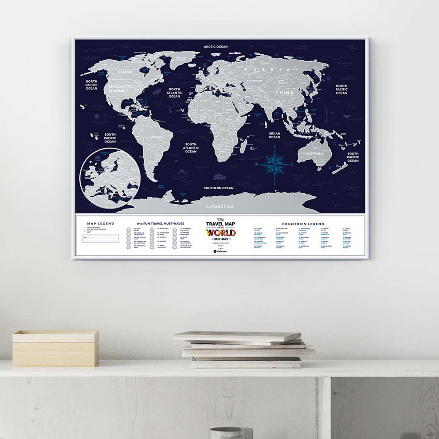 Скретч карта мира Travel Map Holiday