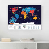 Скретч карта мира Travel Map Holiday