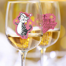 Набор наклеек для бокалов Игристого Набор наклеек для бокалов Игристого