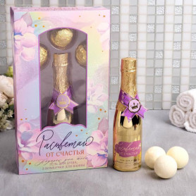 Подарочный набор Расцветай от счастья гель для душа и бомбочки для ванн