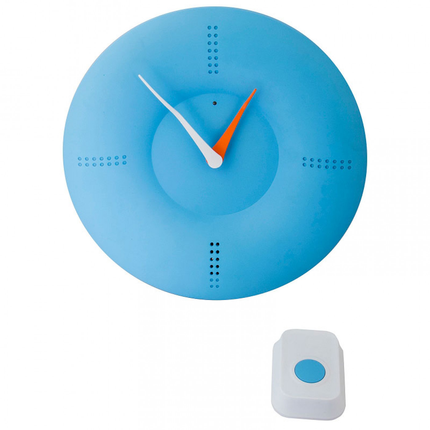 Часы Дверной звонок синий