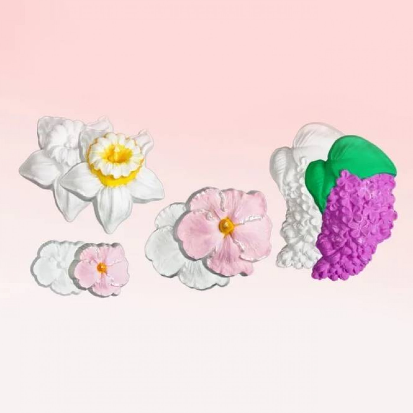 Набор фигурок для раскраски Цветы 4 шт.