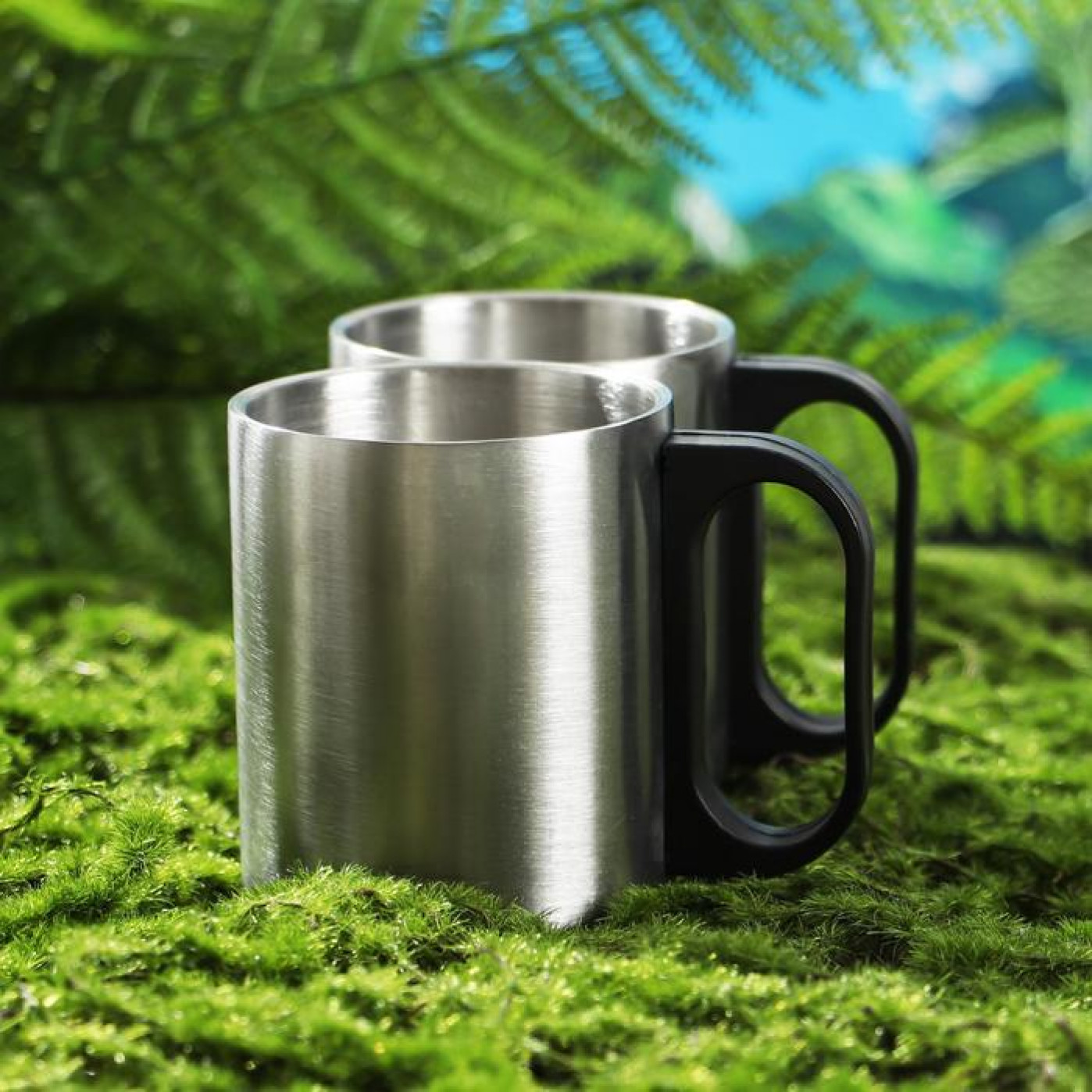 Туристический набор посуды Охота - занятие храбрых термос и 2 кружки