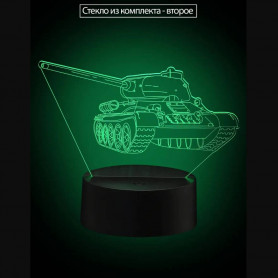 3D Cветильник Танк и истребитель-2