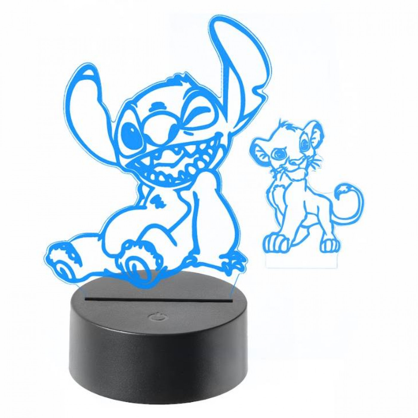 3D Cветильник Симба и Стич