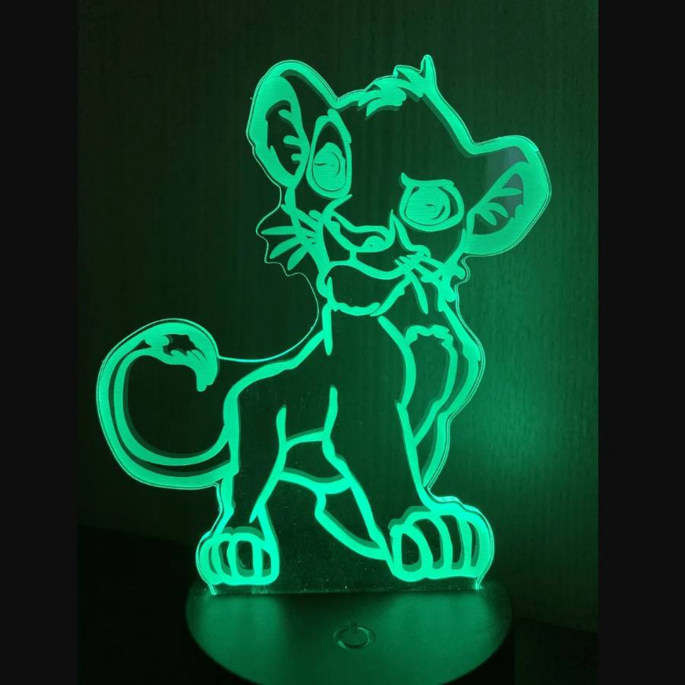 3D Cветильник Симба и Стич