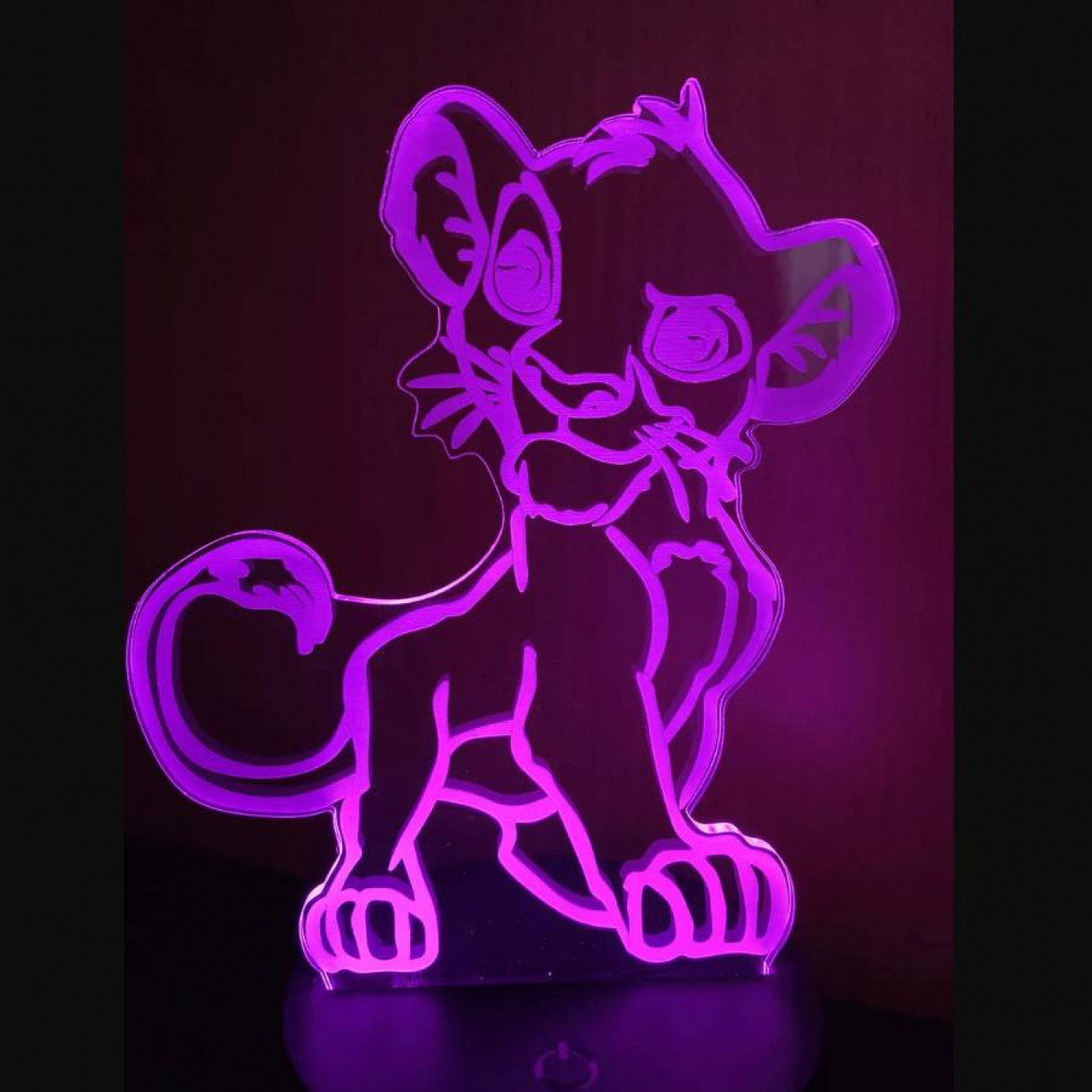 3D Cветильник Симба и Стич