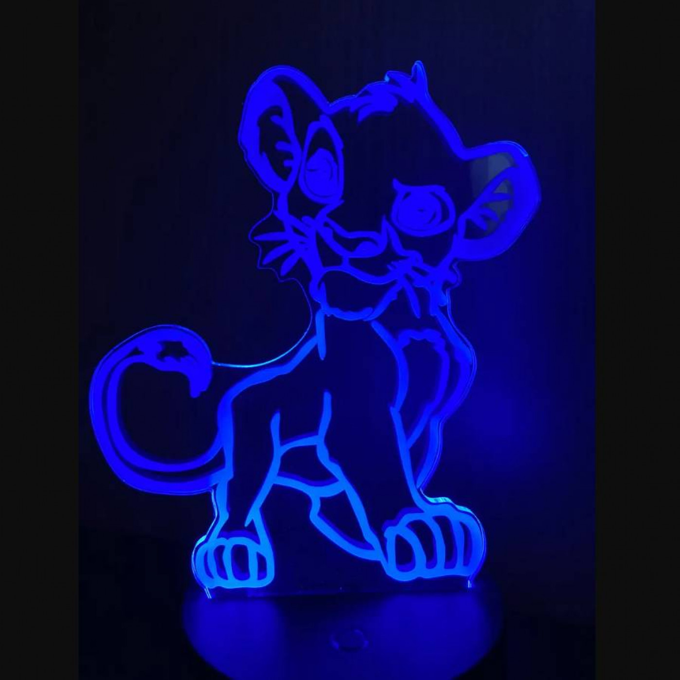 3D Cветильник Симба и Стич