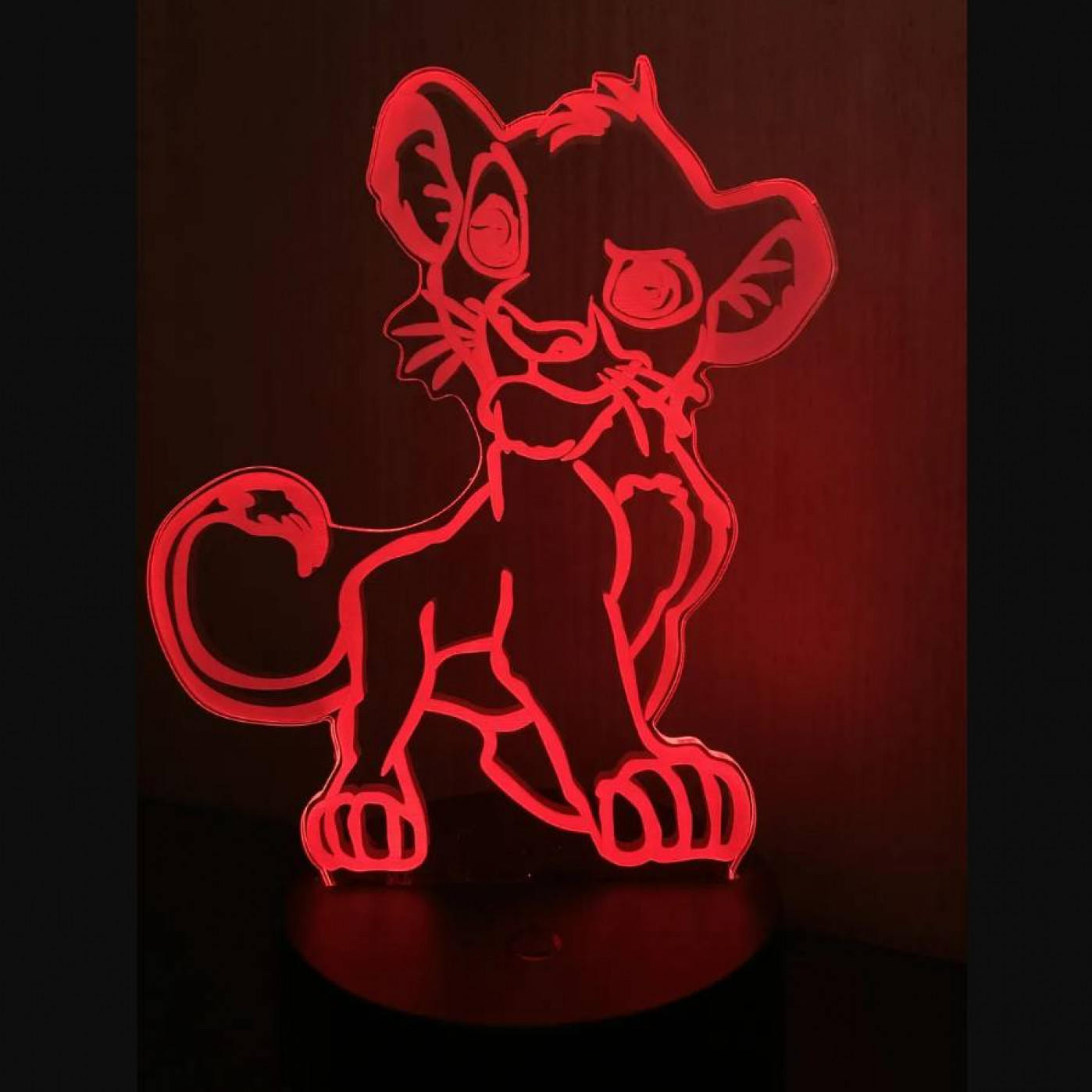 3D Cветильник Симба и Стич