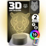 3D Cветильник Животные