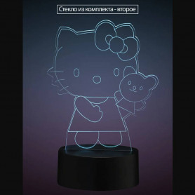 3D Cветильник Hello Kitty-2 3D Cветильник Hello Kitty-2