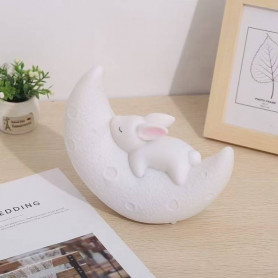 Сенсорный светильник Кролик на луне-2