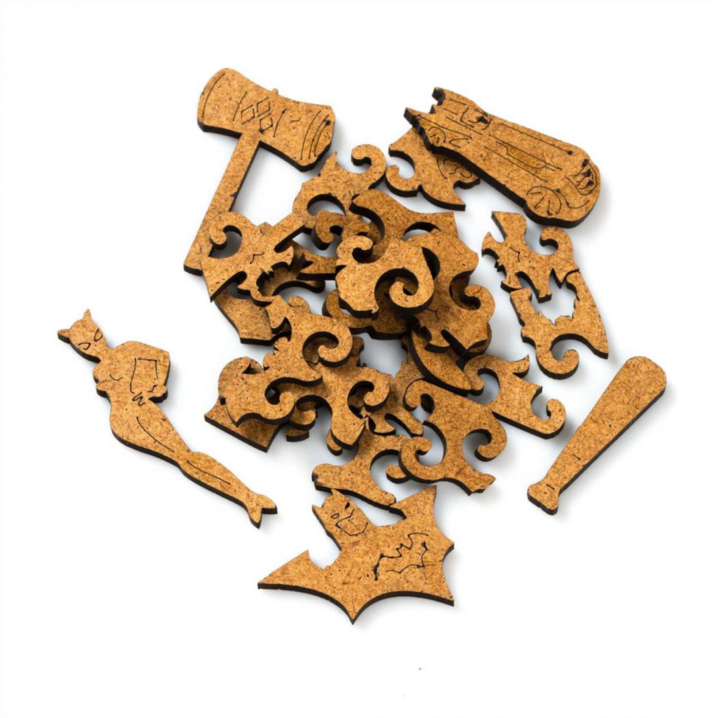 Деревянный пазл Бэтмен (М) 27 х 25 см.