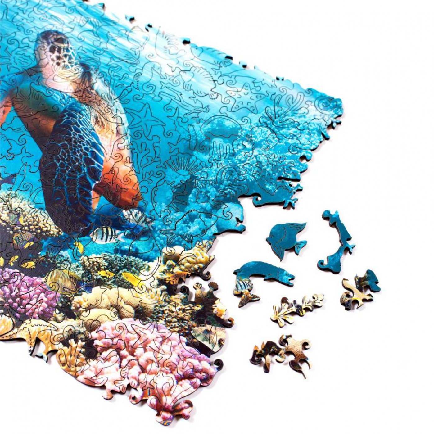 Деревянный пазл Черепаха