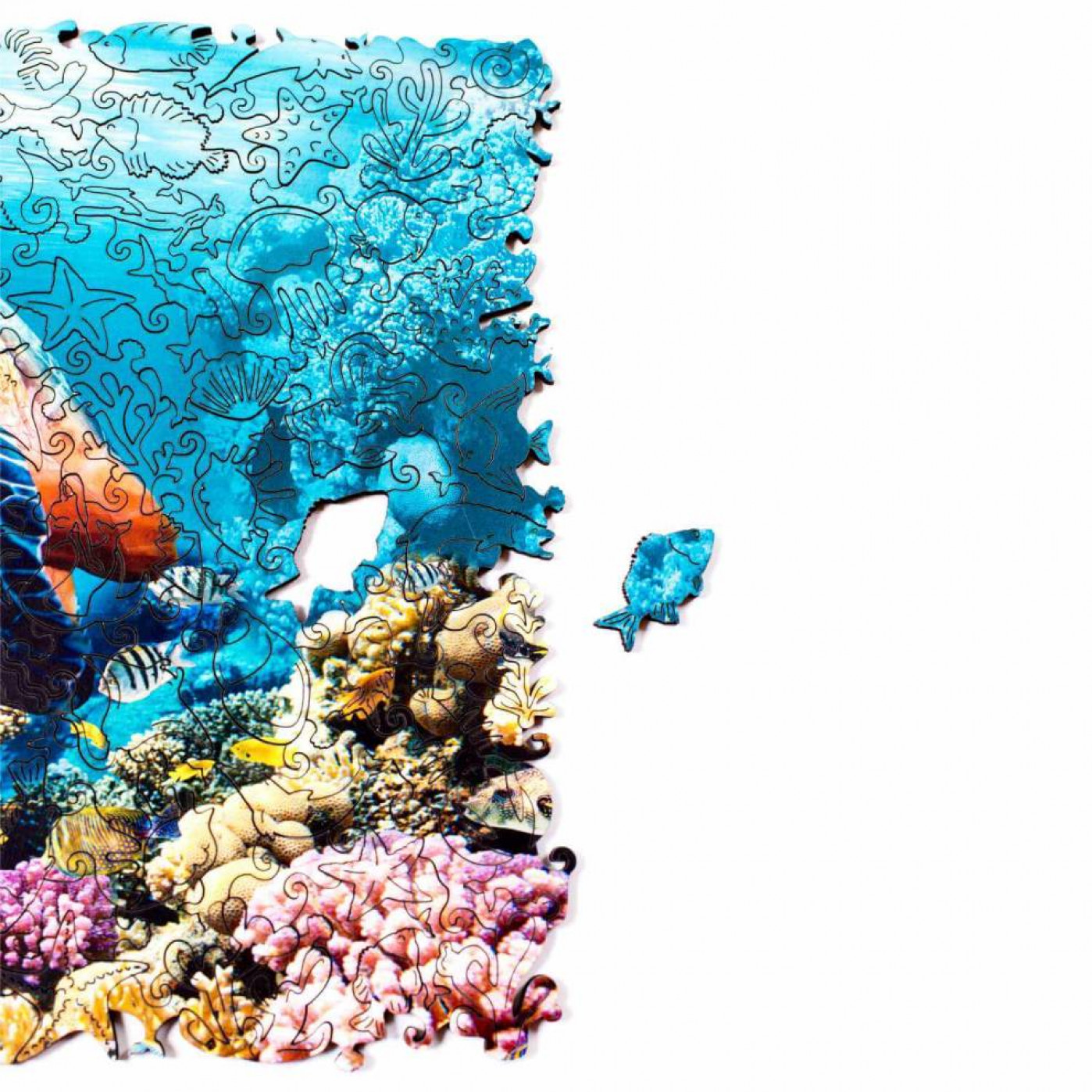 Деревянный пазл Черепаха