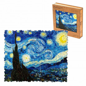 Деревянный пазл Звездная ночь Ван Гог