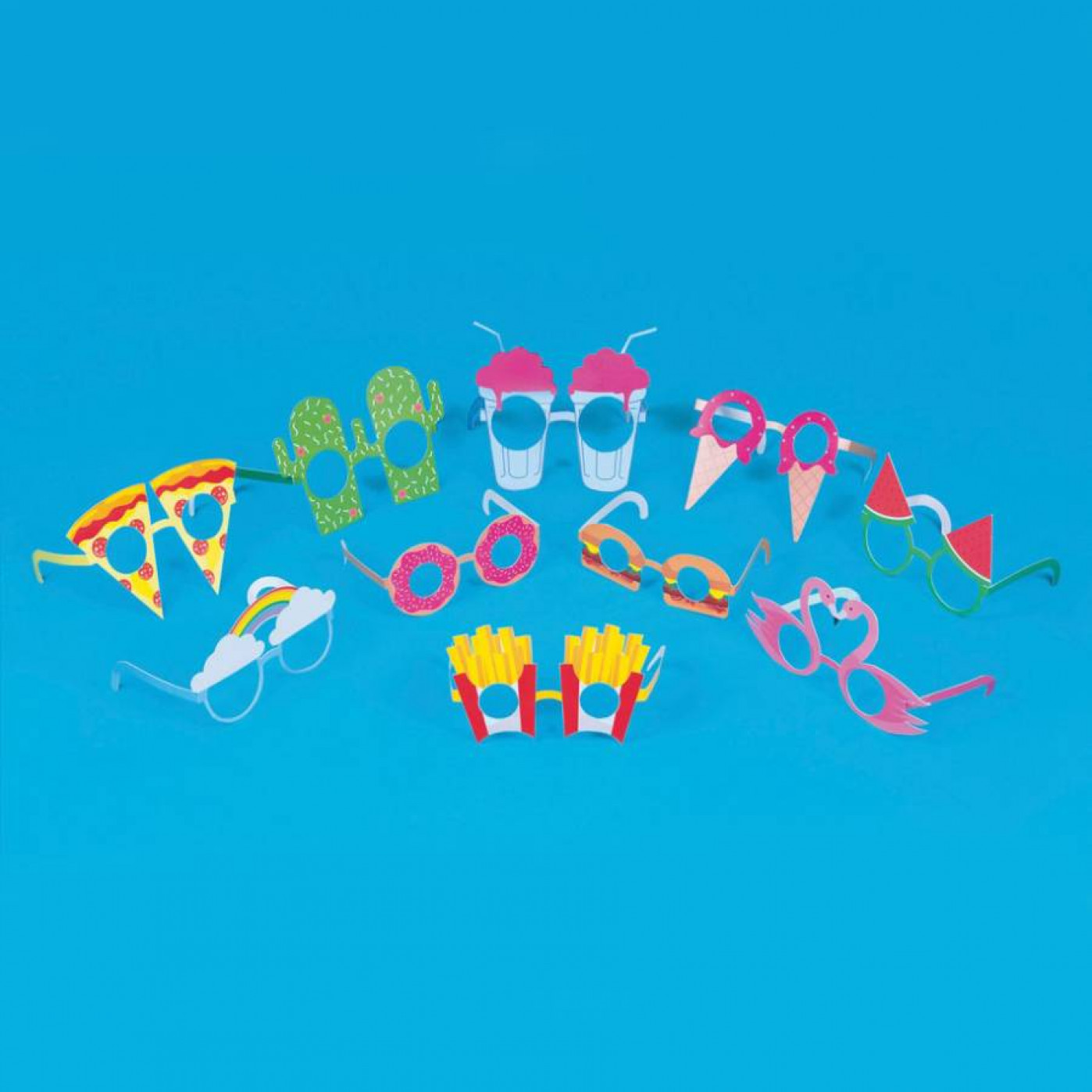 Набор бумажных очков для вечеринки Grazy Glasses 10 шт. Набор бумажных очков для вечеринки Grazy Glasses 10 шт.