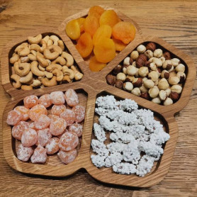 Менажница из дуба 27 х 27 см.-2