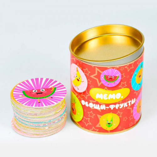 

Настольная игра Мемо овощи-фрукты