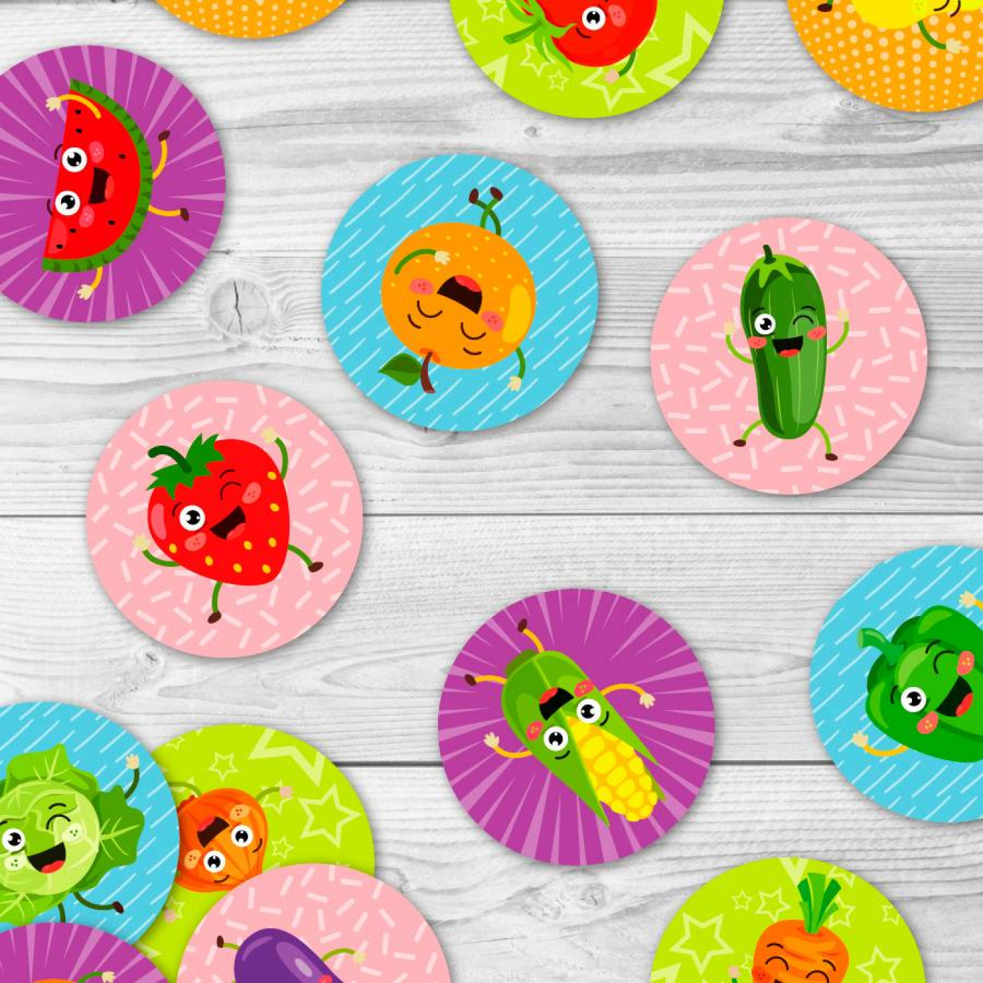 Настольная игра Мемо овощи-фрукты