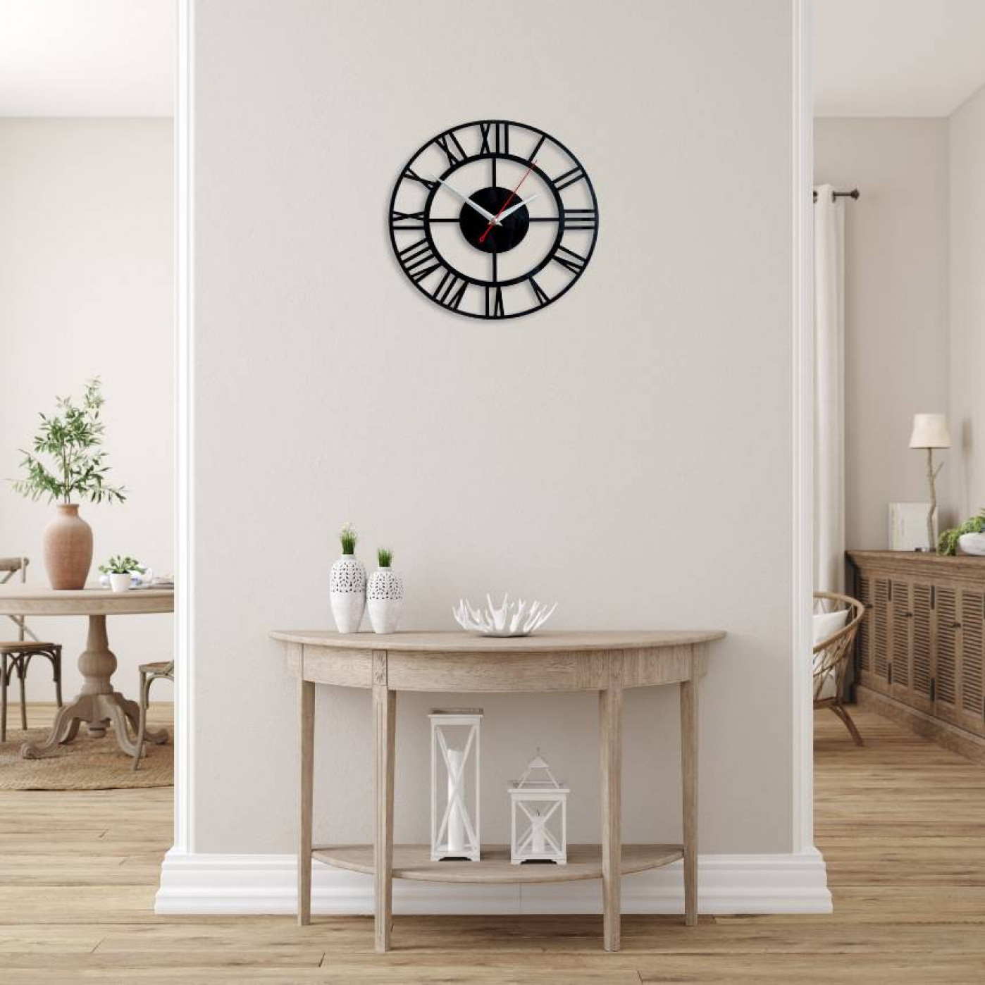 Деревянные настенные часы Ромул 30 см.