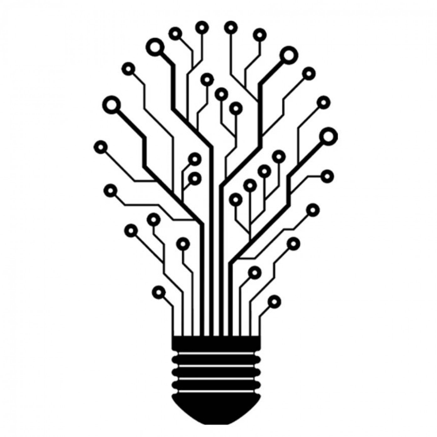 Настенное панно из дерева Лампочка